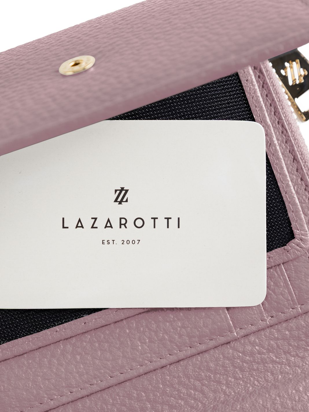 Lazarotti Portafoglio Bologna in pelle con chiusura a zip, 12 cm Lazarotti Portafoglio Bologna in pelle con chiusura a zip, 12 cm