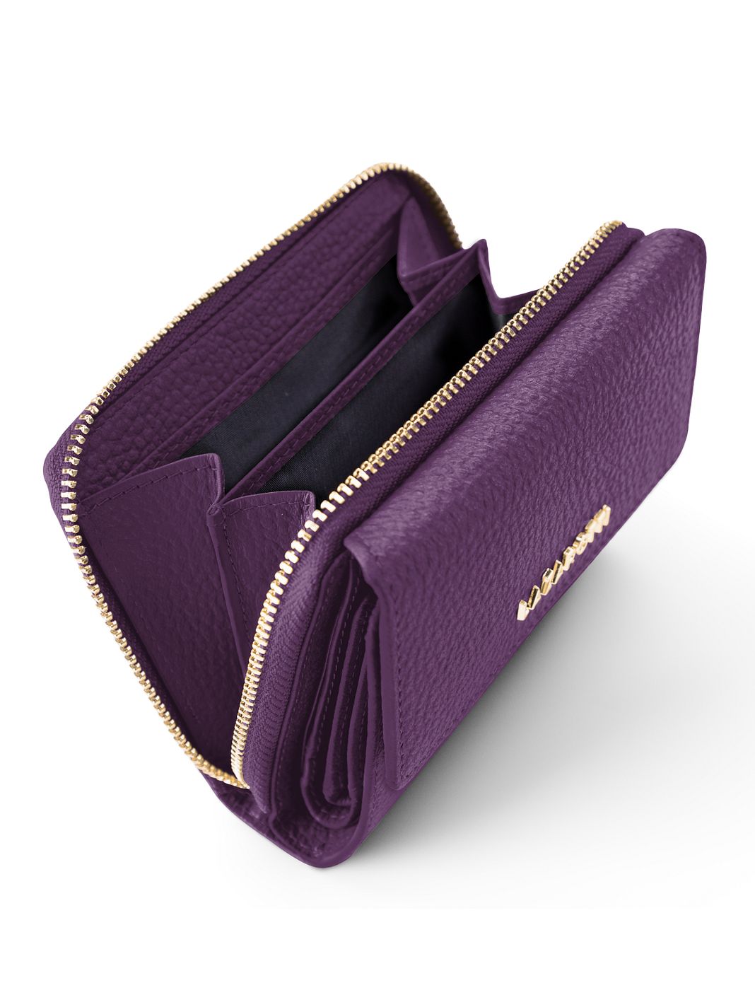 Lazarotti Portafoglio Bologna in pelle con chiusura a zip, 12 cm Lazarotti Portafoglio Bologna in pelle con chiusura a zip, 12 cm