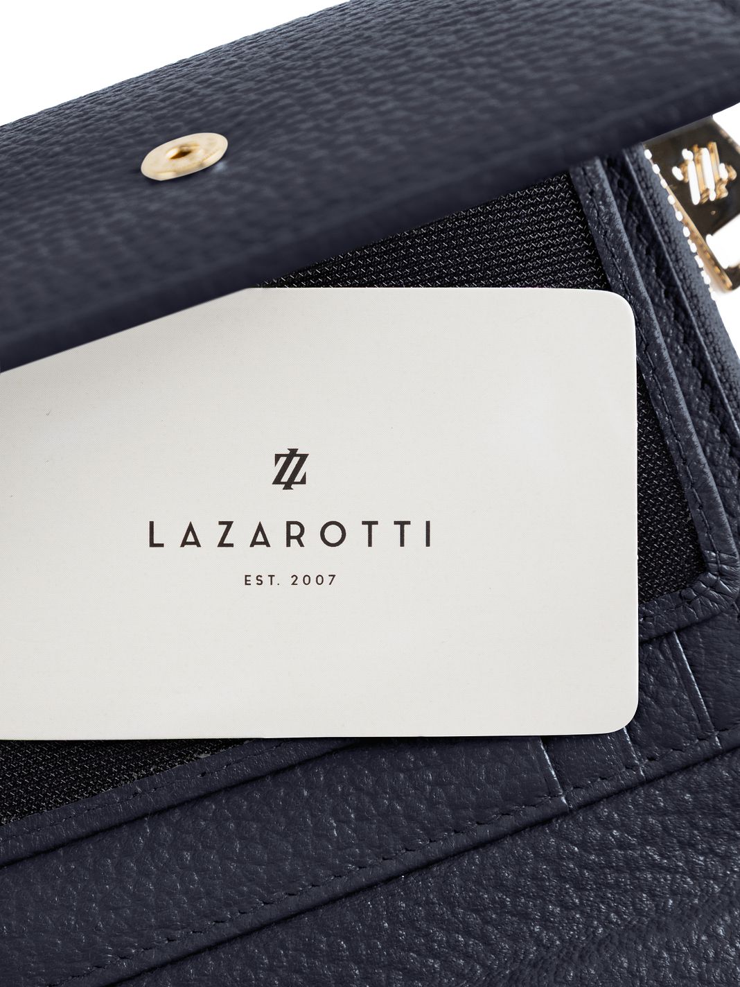 Lazarotti Portafoglio Bologna in pelle con chiusura a zip, 12 cm Lazarotti Portafoglio Bologna in pelle con chiusura a zip, 12 cm