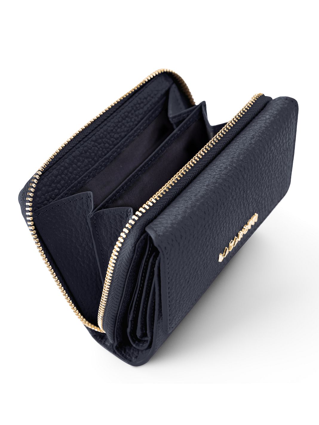 Lazarotti Portafoglio Bologna in pelle con chiusura a zip, 12 cm Lazarotti Portafoglio Bologna in pelle con chiusura a zip, 12 cm