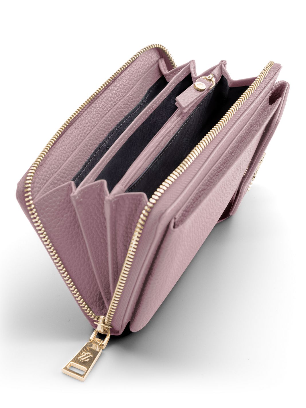 Lazarotti Portafoglio con chiusura a zip in pelle di Bologna, custodia per cellulare, 19 cm Lazarotti Portafoglio con chiusura a zip in pelle di Bologna, custodia per cellulare, 19 cm