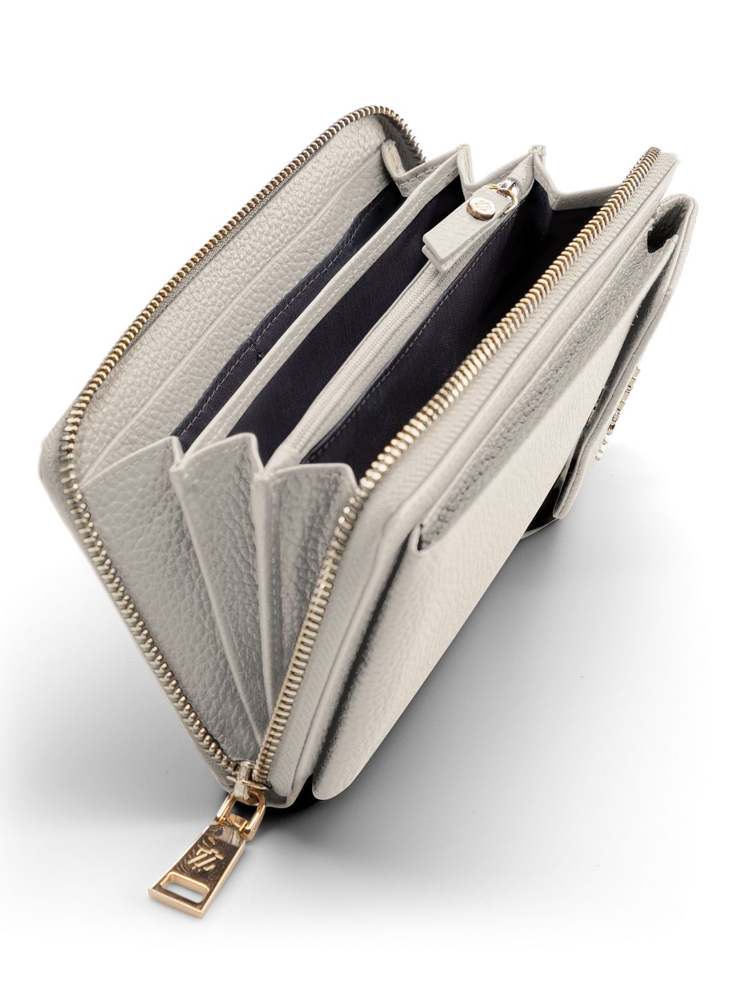 Lazarotti Portafoglio con chiusura a zip in pelle di Bologna, custodia per cellulare, 19 cm Lazarotti Portafoglio con chiusura a zip in pelle di Bologna, custodia per cellulare, 19 cm