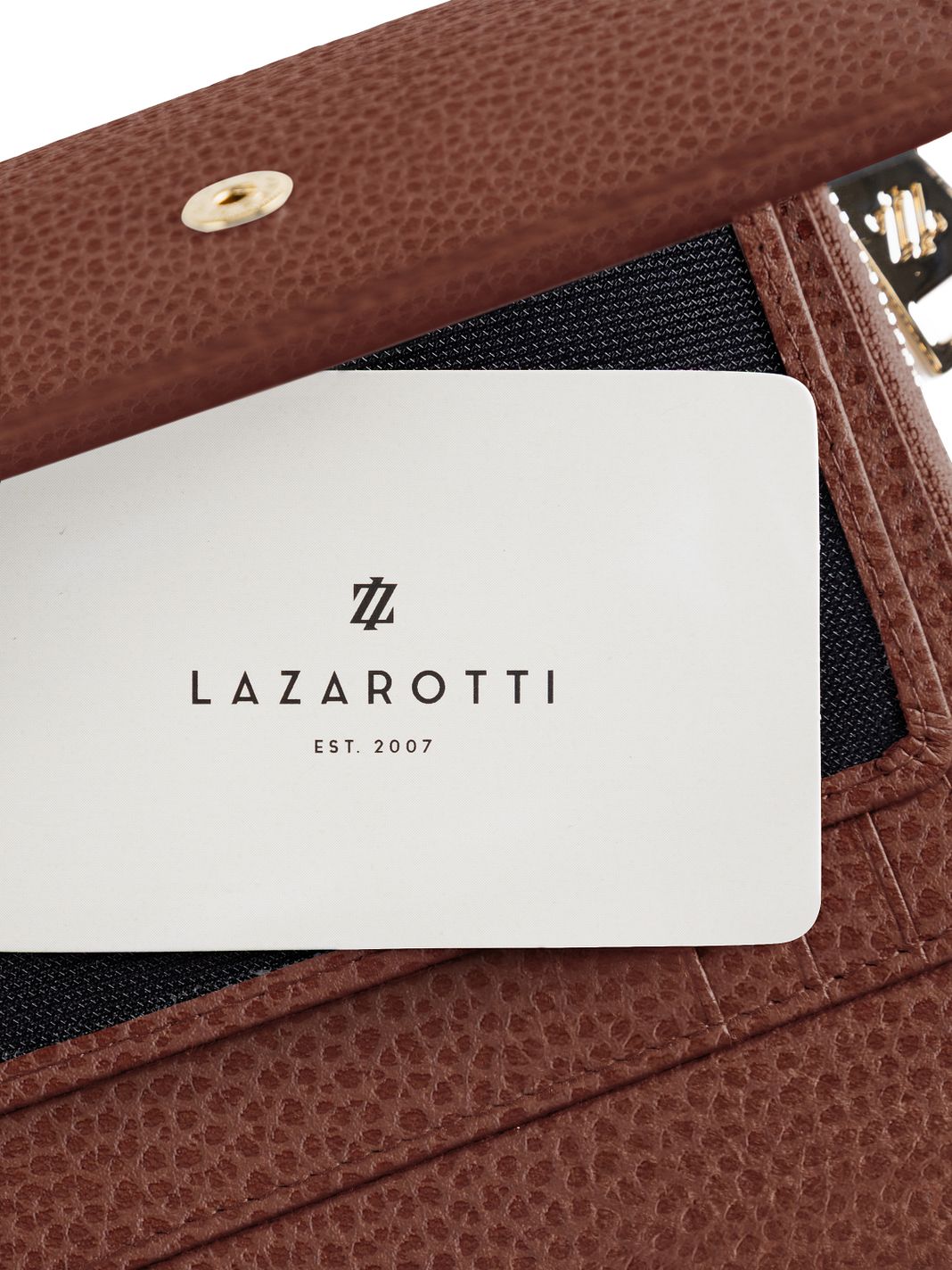 Lazarotti Portafoglio Bologna in pelle con chiusura a zip, 12 cm Lazarotti Portafoglio Bologna in pelle con chiusura a zip, 12 cm