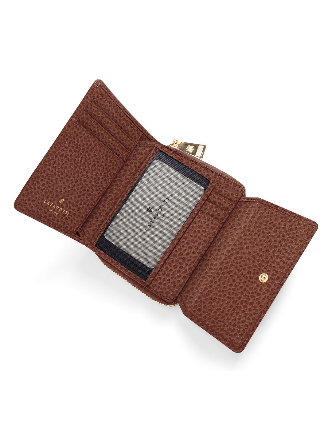 Lazarotti Portafoglio Bologna in pelle con chiusura a zip, 12 cm Lazarotti Portafoglio Bologna in pelle con chiusura a zip, 12 cm