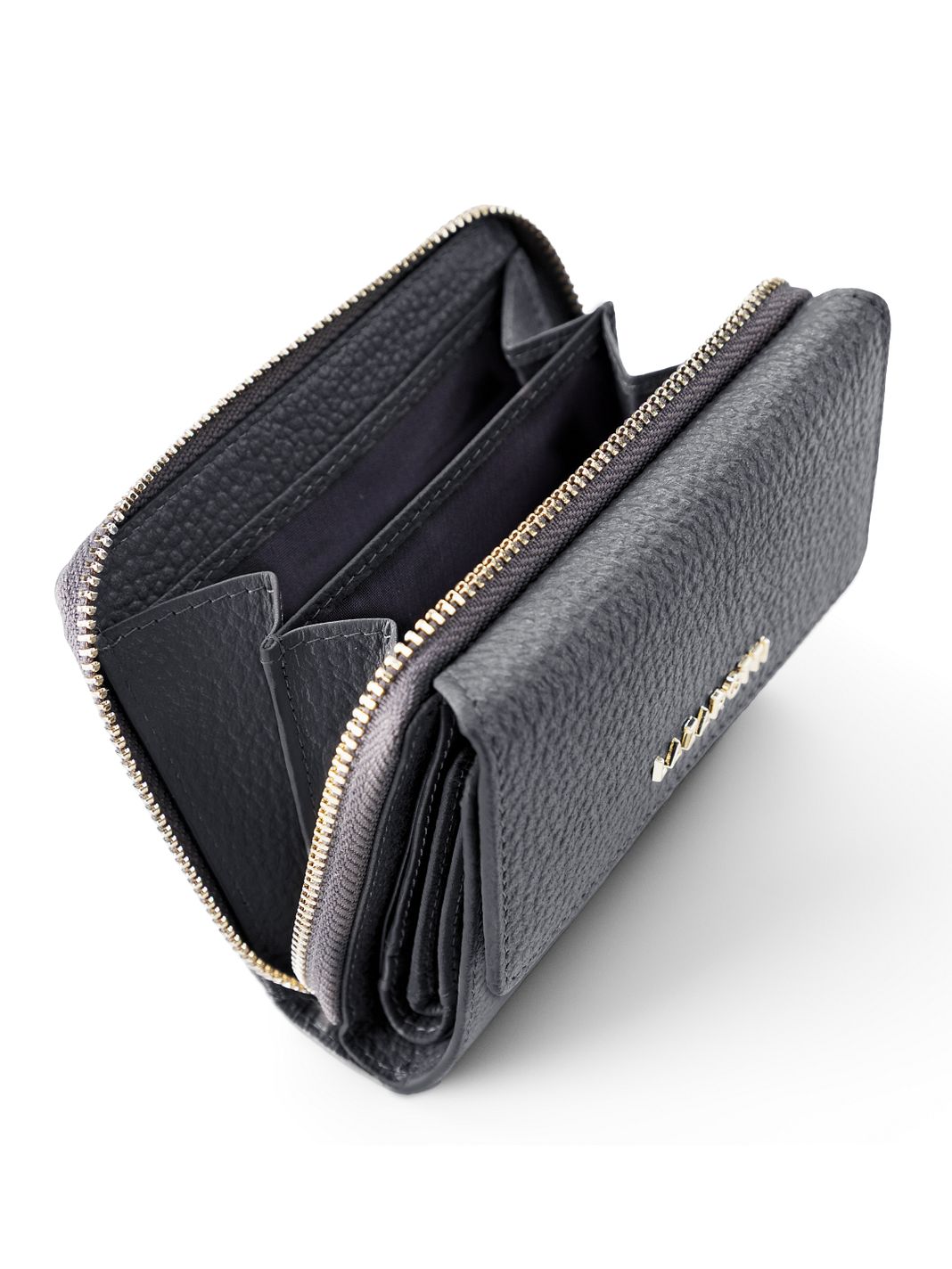 Lazarotti Portafoglio Bologna in pelle con chiusura a zip, 12 cm Lazarotti Portafoglio Bologna in pelle con chiusura a zip, 12 cm