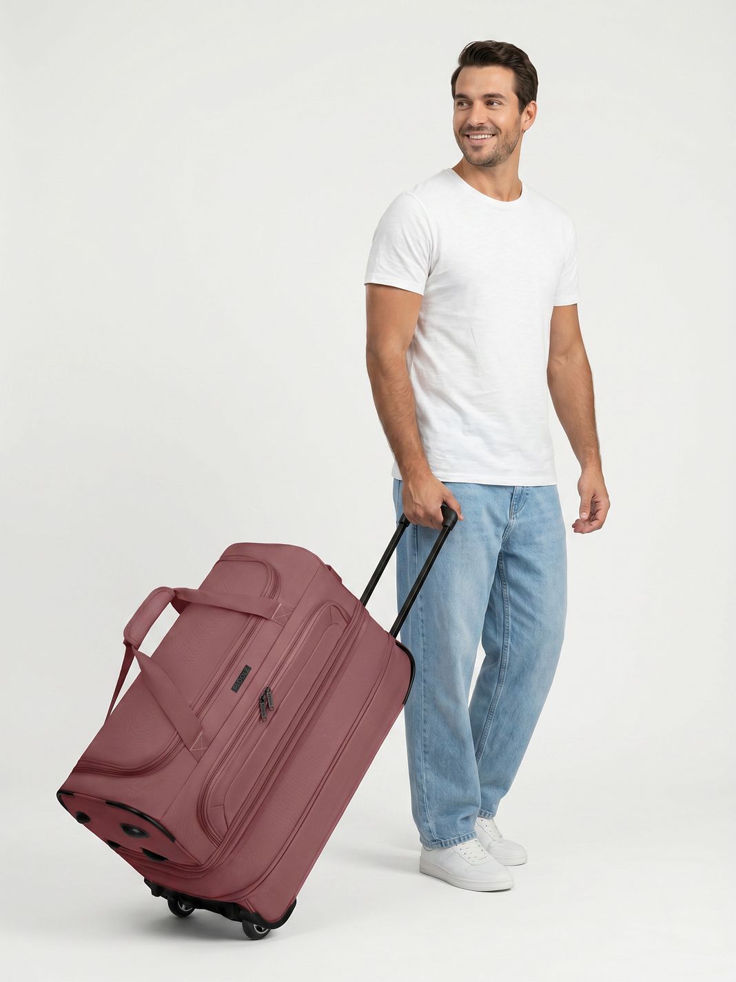 Redolz Duffle Essentials 2-pyöräinen matkakassi 55 cm M, laajennettava osa