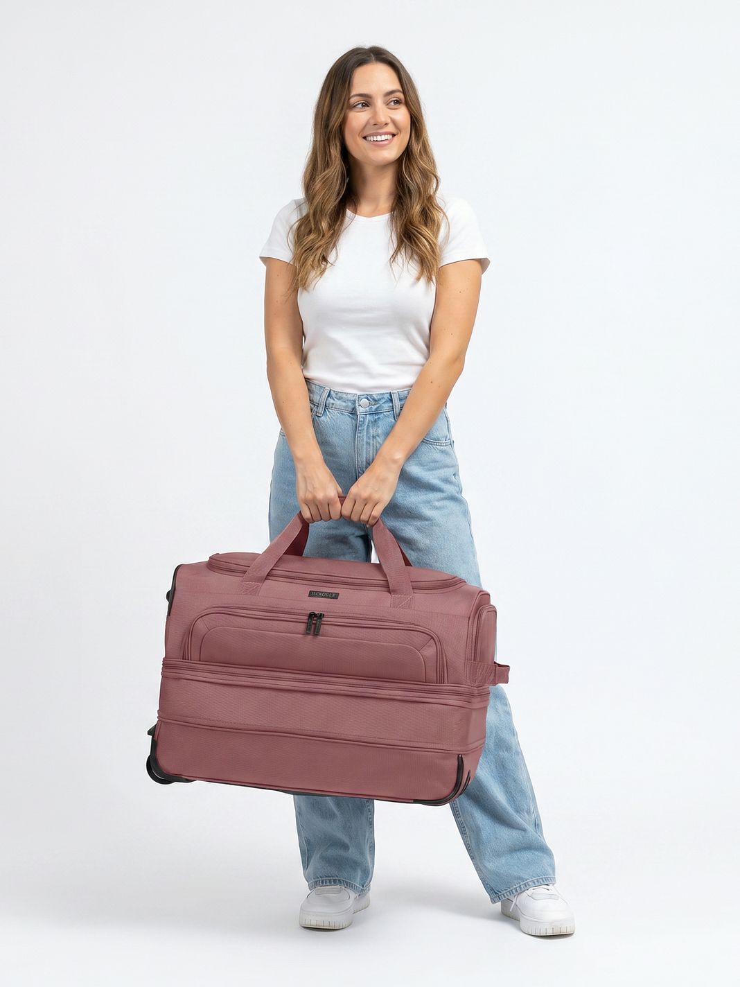 Redolz Duffle Essentials 2-pyöräinen matkakassi 55 cm M, laajennettava osa