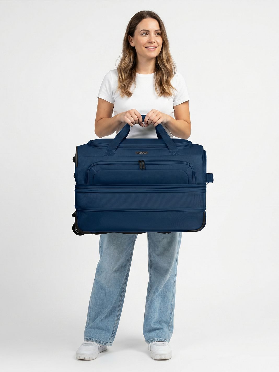 Redolz Borsa da viaggio Duffle Essentials a 2 ruote, 55 cm, taglia M, espandibile Redolz Borsa da viaggio Duffle Essentials a 2 ruote, 55 cm, taglia M, espandibile