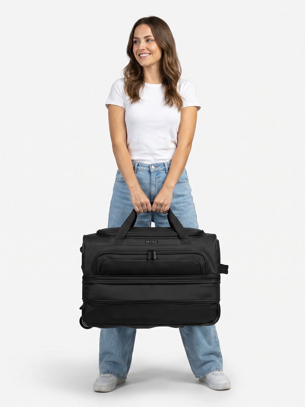 Redolz Duffle Essentials 2-pyöräinen matkakassi 55 cm M, laajennettava osa