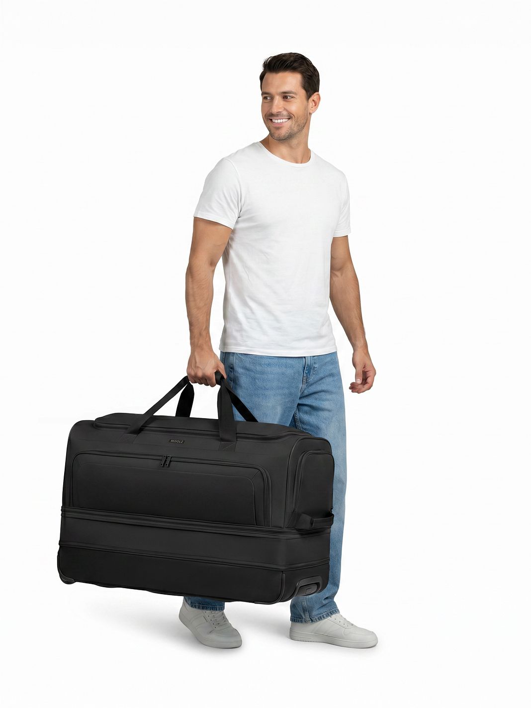 Redolz Borsa da viaggio Duffle Essentials a 2 ruote, 80 cm, XL espandibile, misura speciale Redolz Borsa da viaggio Duffle Essentials a 2 ruote, 80 cm, XL espandibile, misura speciale