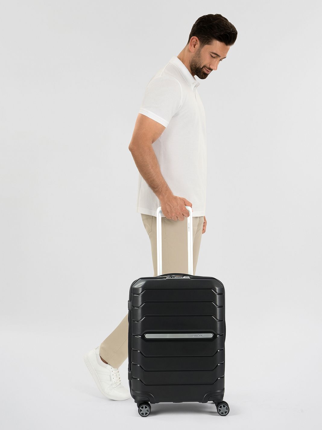 Samsonite Flux 4 ruote Trolley cabina 55 cm espandibile Samsonite Flux 4 ruote Trolley cabina 55 cm espandibile