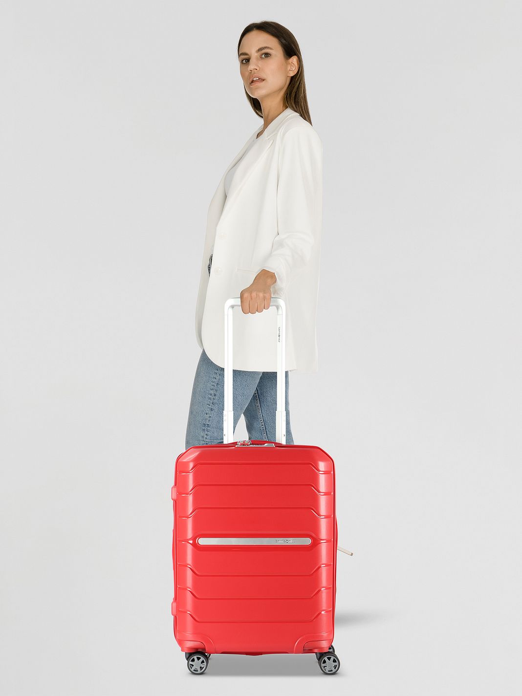 Samsonite Flux 4 ruote Trolley cabina 55 cm espandibile Samsonite Flux 4 ruote Trolley cabina 55 cm espandibile