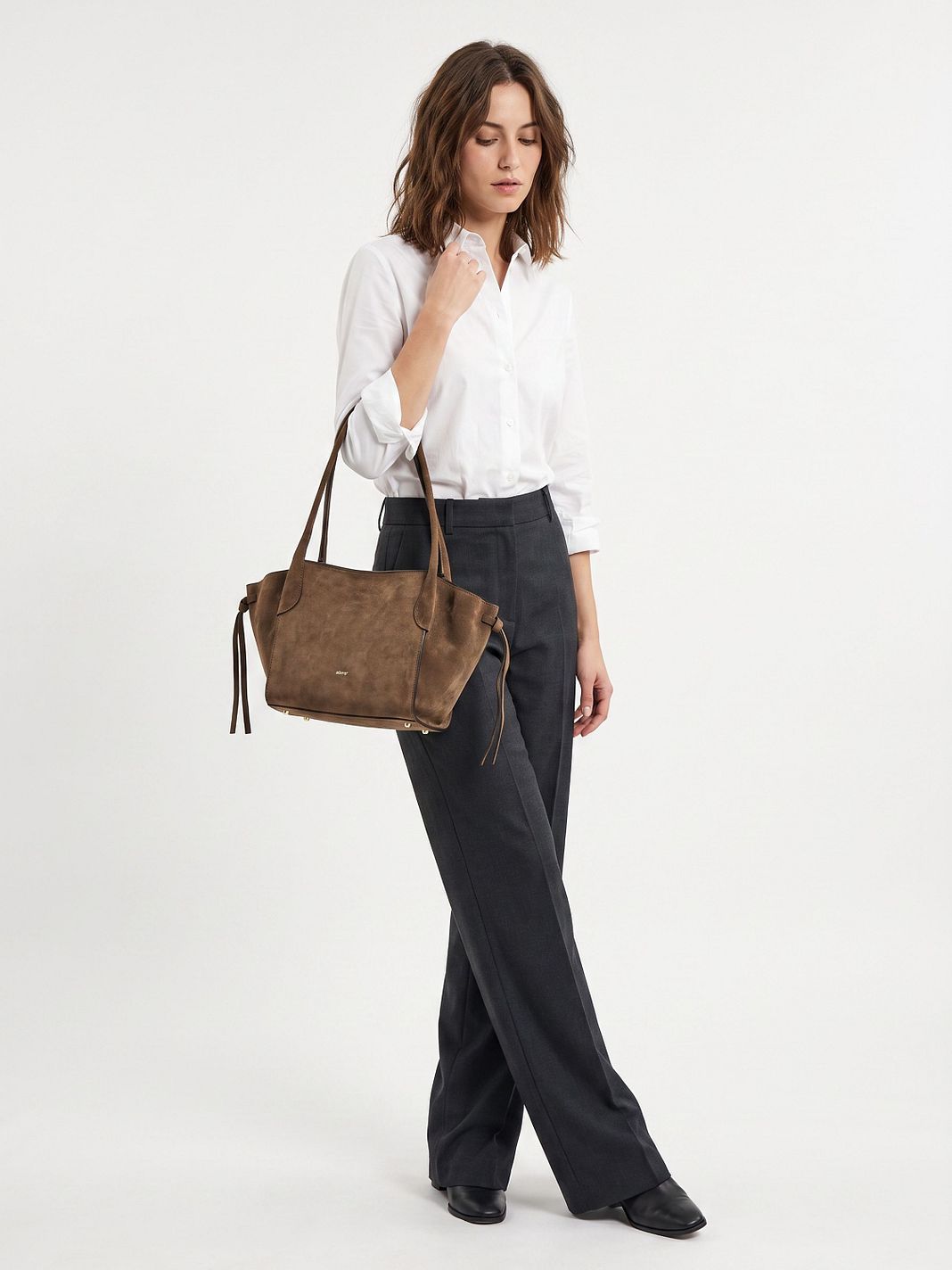 abro Vibe Borsa a spalla Vera Pelle 24 cm