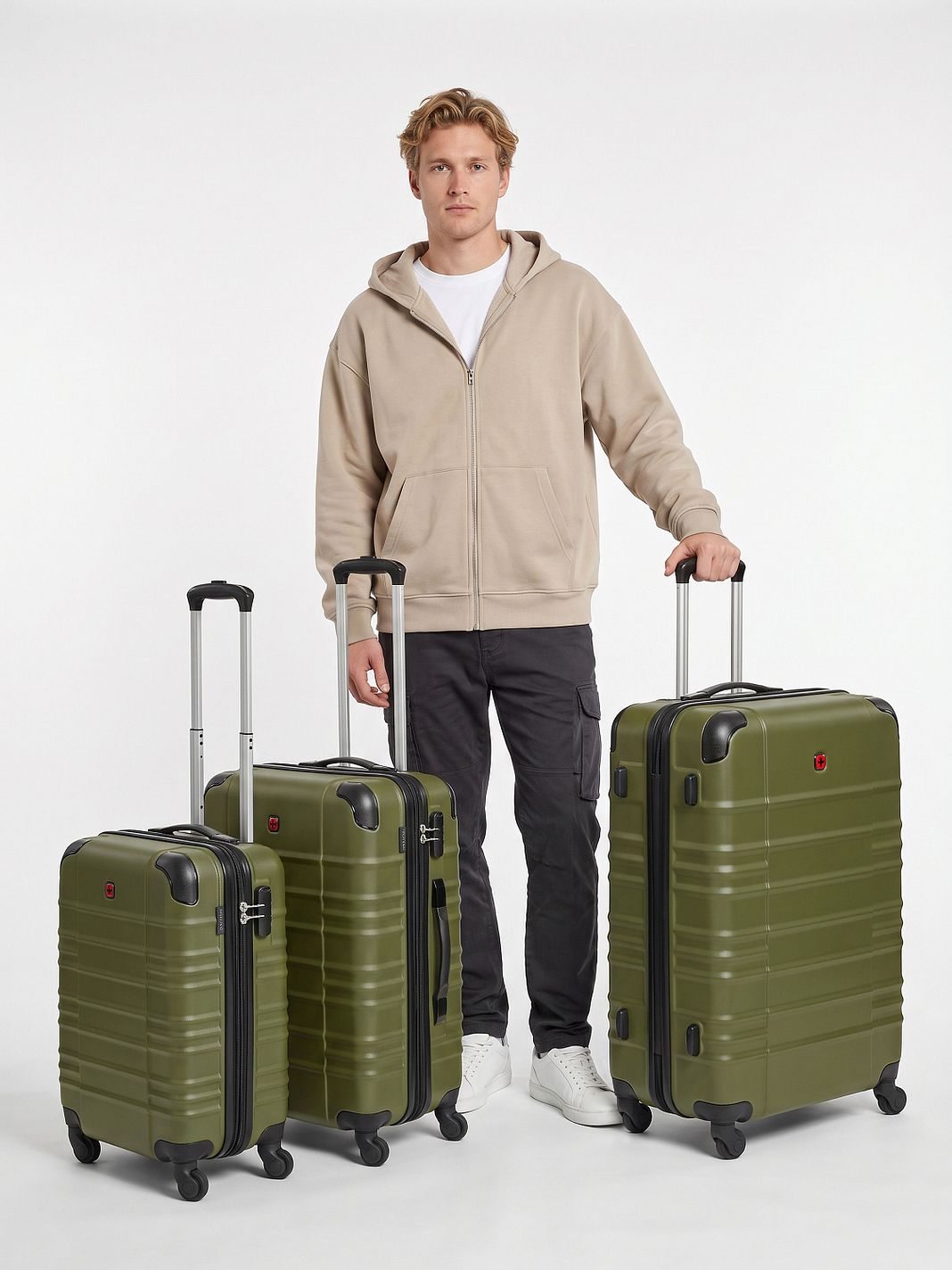 Wenger Amplar Evo 4 ruote Set di valigie 3 pezzi espandibile