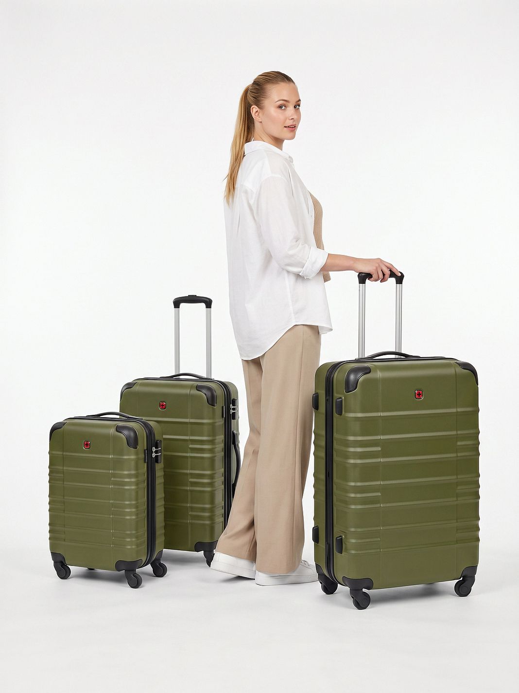 Wenger Amplar Evo 4 ruote Set di valigie 3 pezzi espandibile