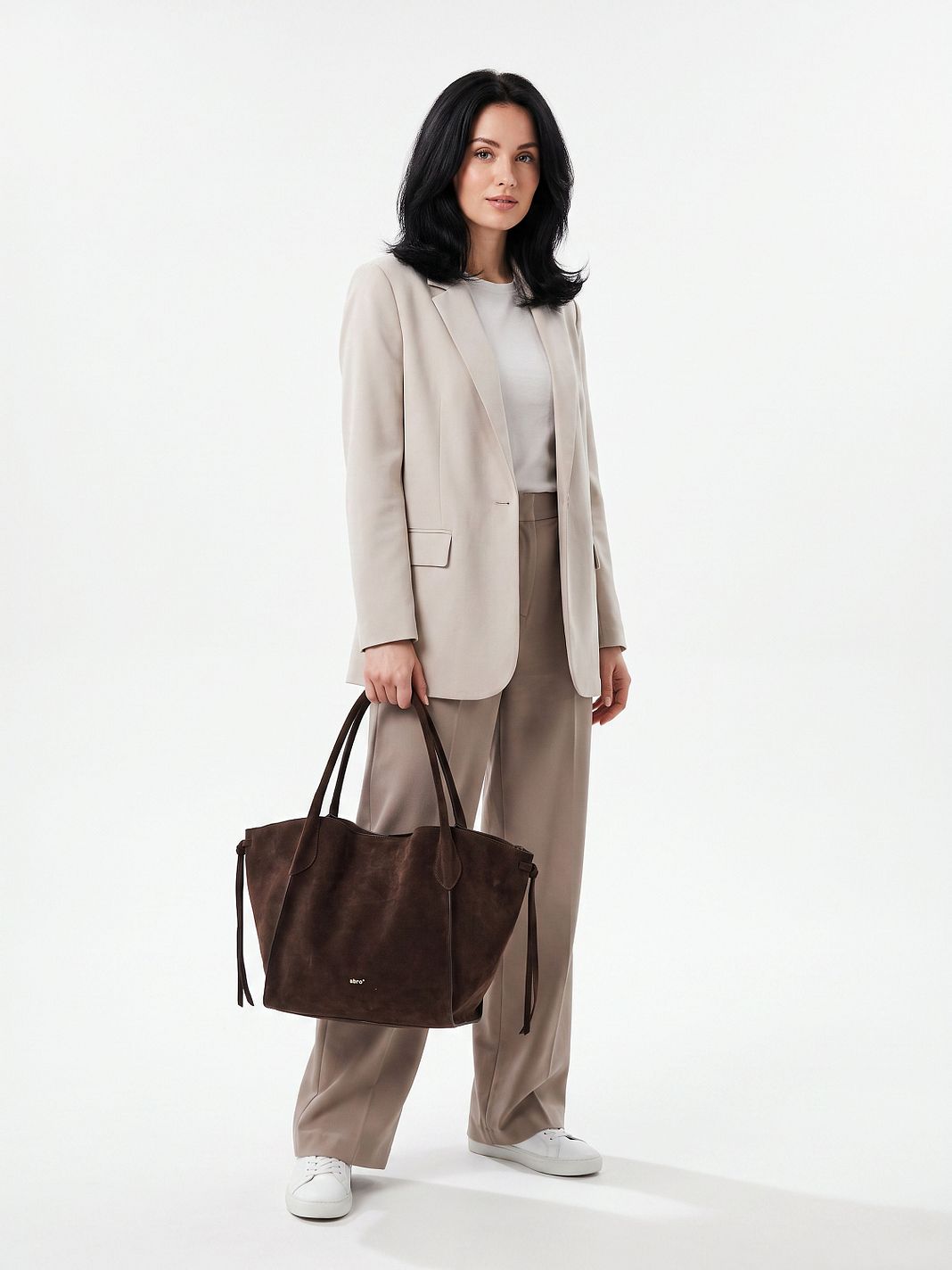 abro Vibe Borsa a spalla Vera Pelle 57 cm