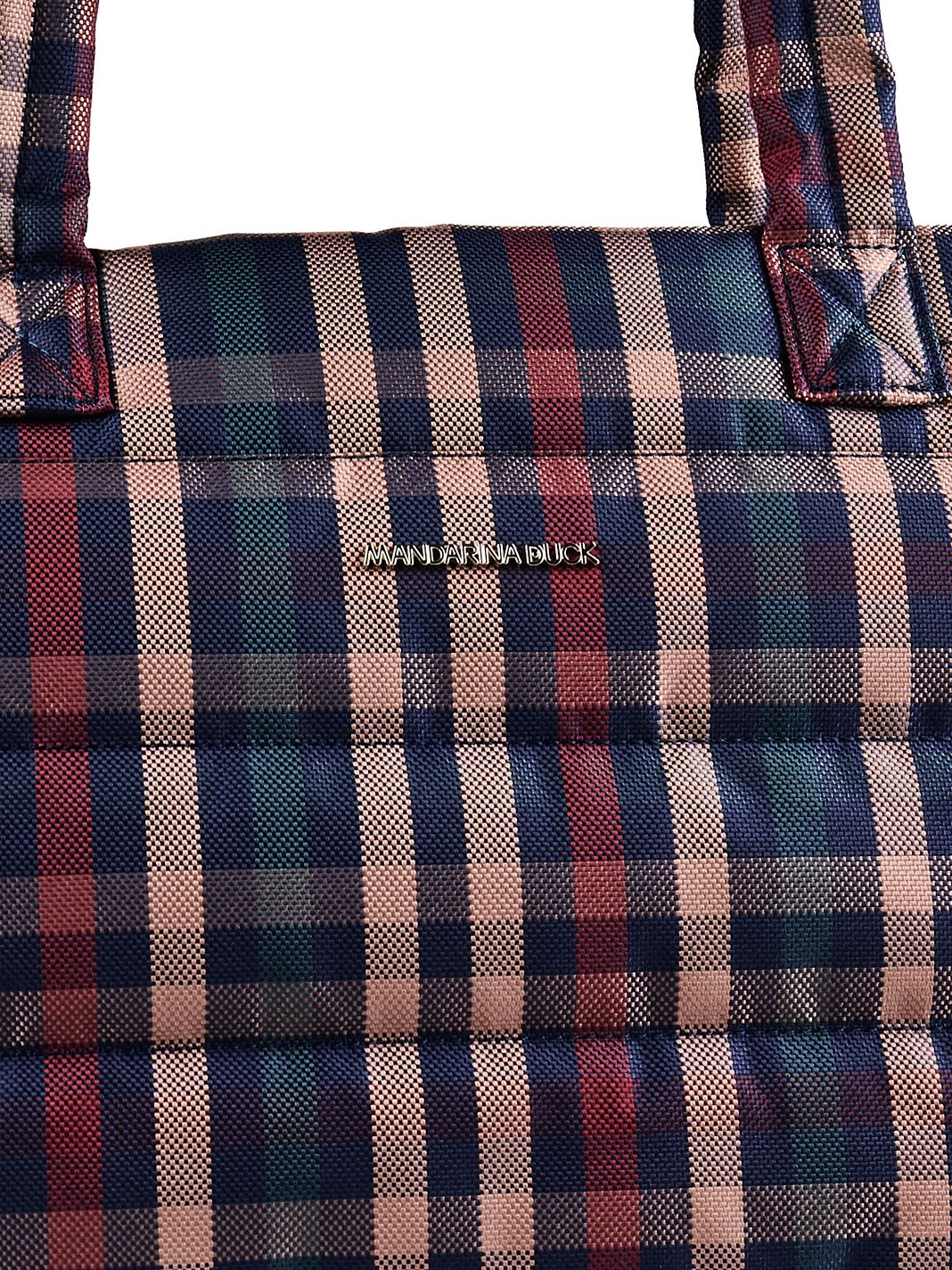 Mandarina Duck Tartan Borsa shopper 42 cm