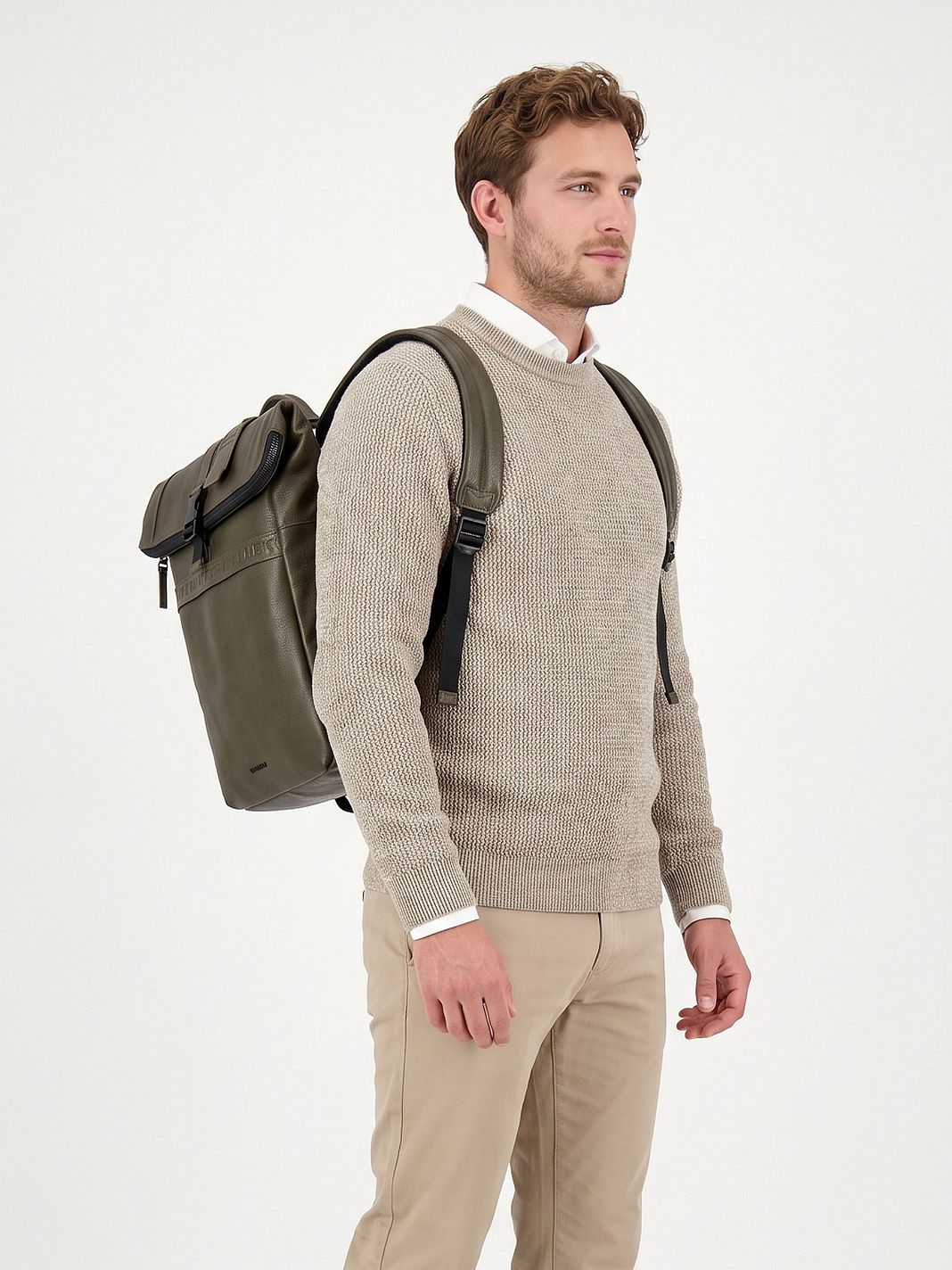 Burkely Minimal Mason Zaino da giorno Vera Pelle 37 cm Vano porta PC