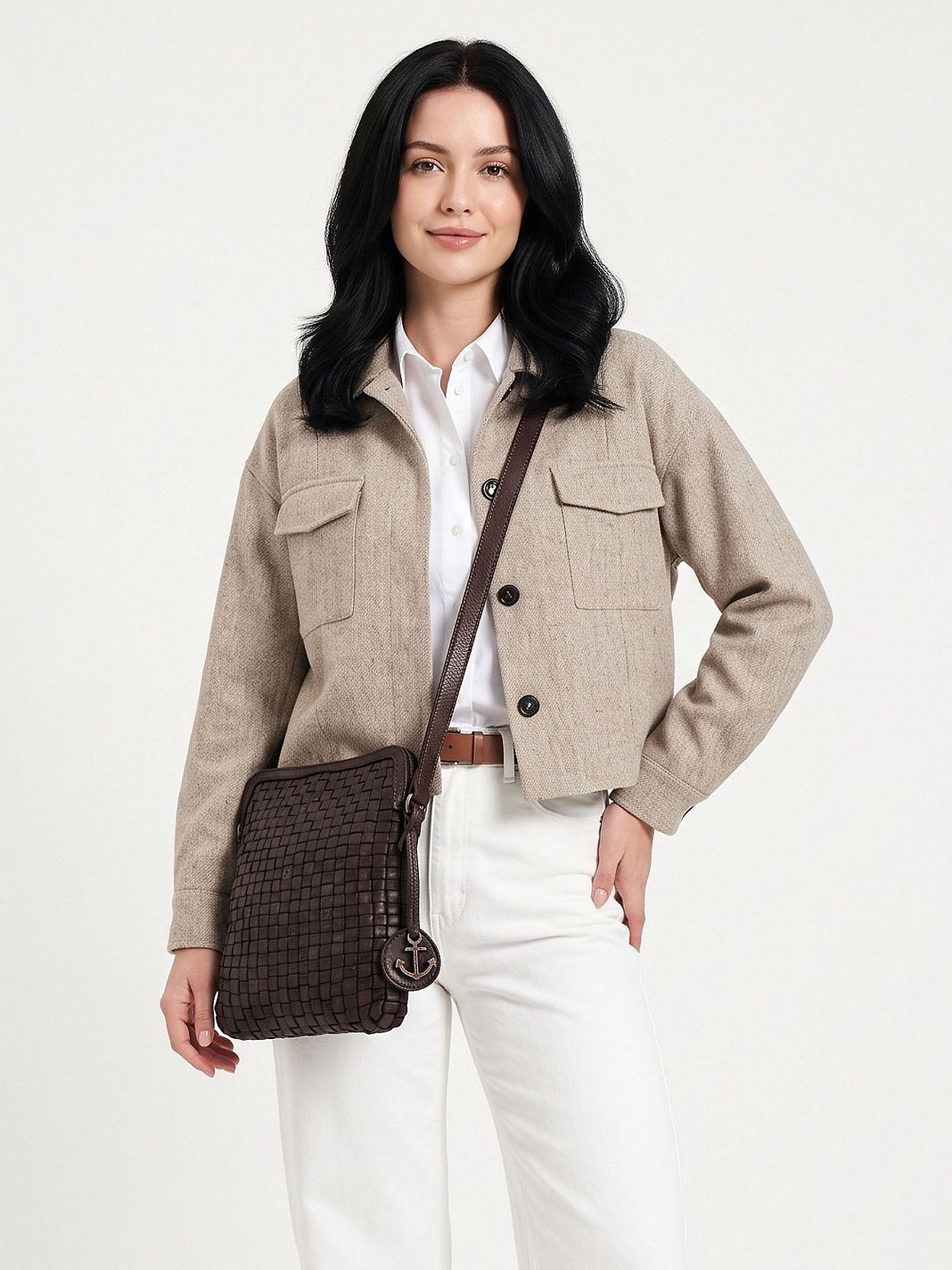 Harbour 2nd Ida-Up Crossbody-väska Läder 24 cm