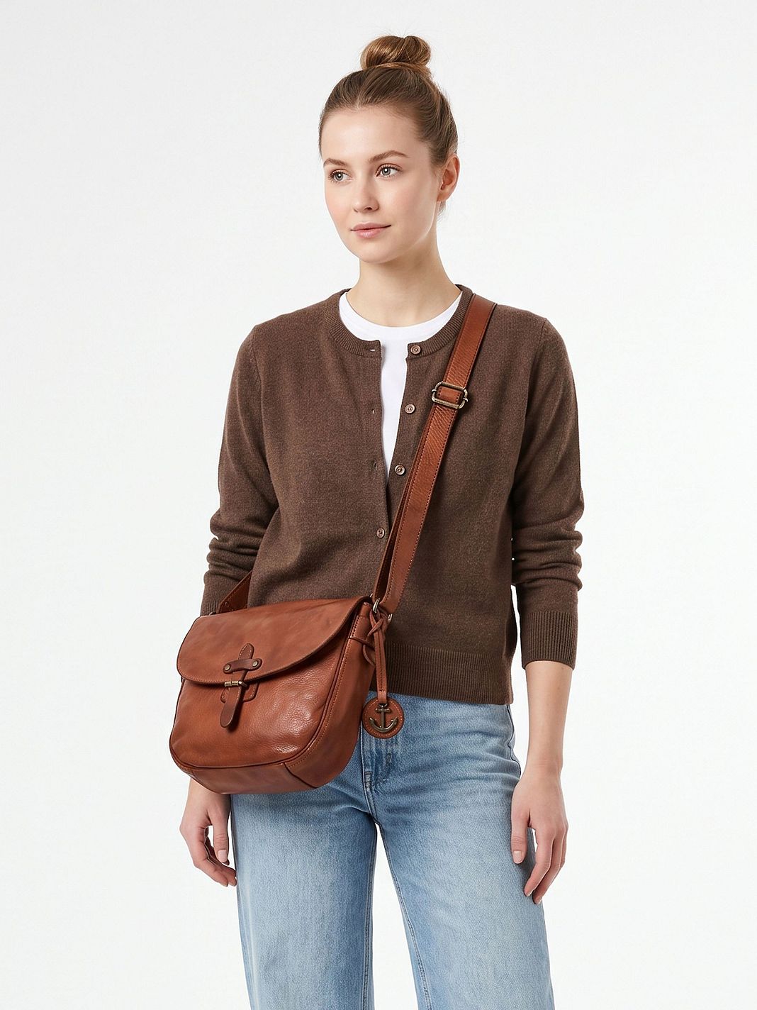 Harbour 2nd Urban Poets Crossbody-laukku Nahka 29 cm Harbour 2nd Urban Poets Crossbody-laukku Nahka 29 cm