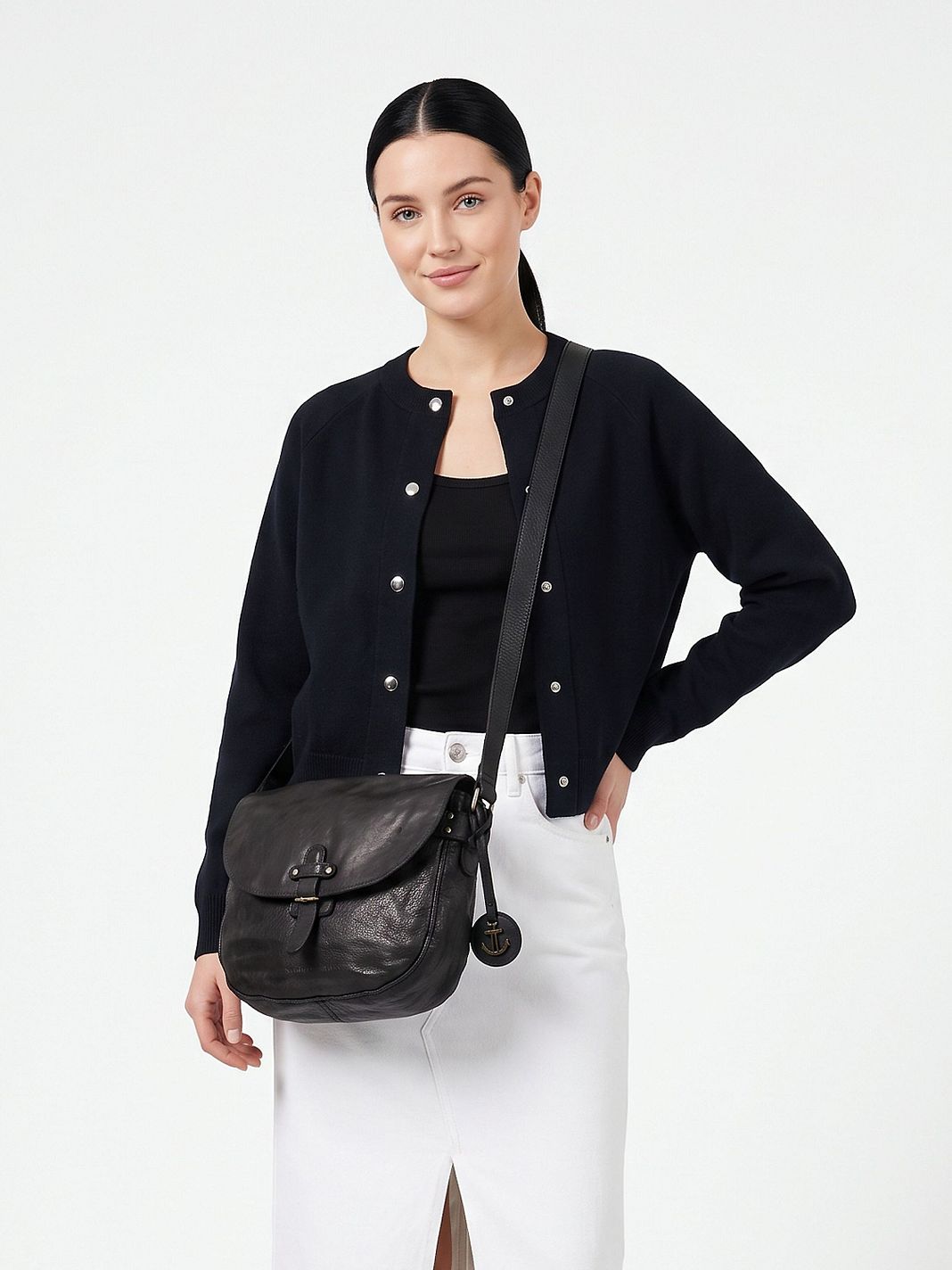Harbour 2nd Urban Poets Crossbody-laukku Nahka 29 cm Harbour 2nd Urban Poets Crossbody-laukku Nahka 29 cm