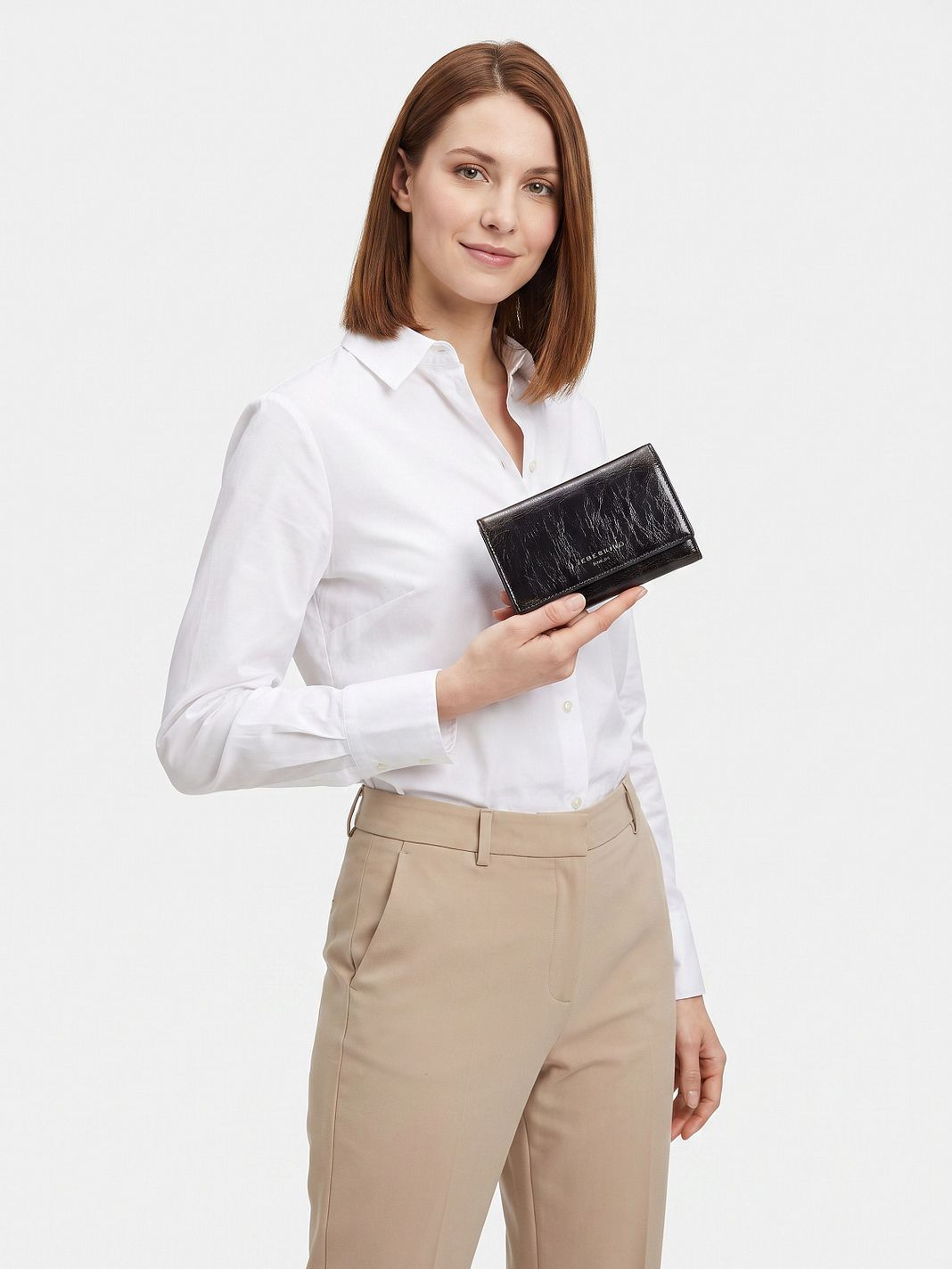 Liebeskind Linn Portafoglio Protezione RFID Vera Pelle 13.5 cm