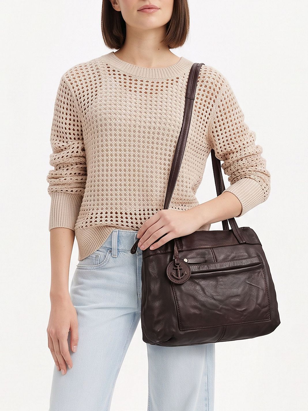 Harbour 2nd Urban Poets Bolsa de hombro Piel natural 33 cm