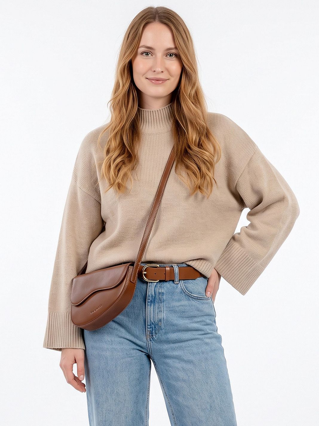 bugatti Sadie Bolsa de hombro S Piel natural 20 cm