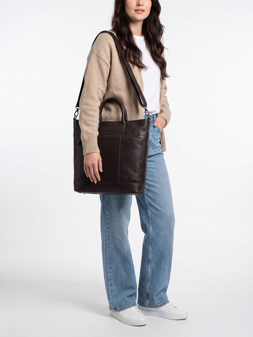 The Chesterfield Brand Westbrook Borsa a spalla Vera Pelle 34 cm Vano porta PC