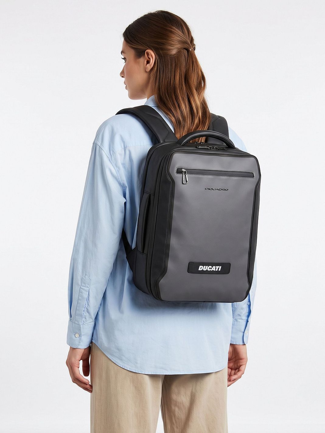 Piquadro Mochila de viaje Rover con compartimento para portátil de 40 cm y protección RFID