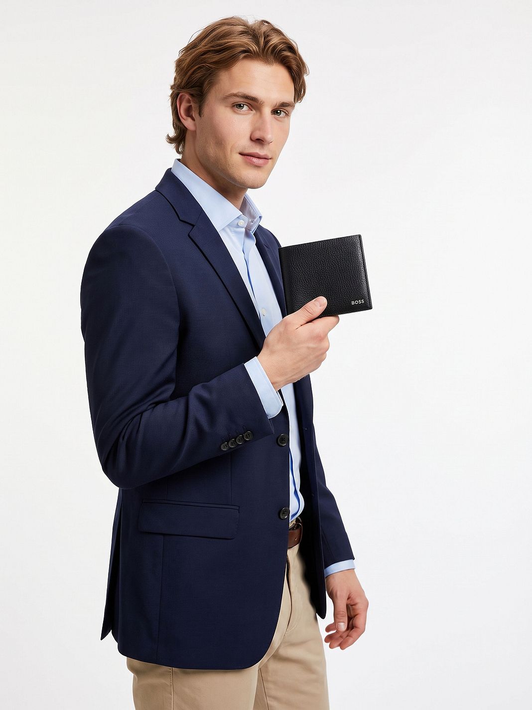 Boss Derwil Cartera Bloqueo RFID Piel natural 11 cm