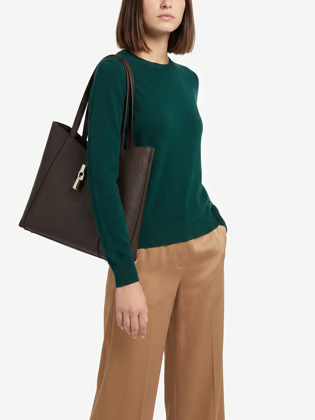 Furla Goccia Borsa shopper L Vera Pelle 37 cm Furla Goccia Borsa shopper L Vera Pelle 37 cm
