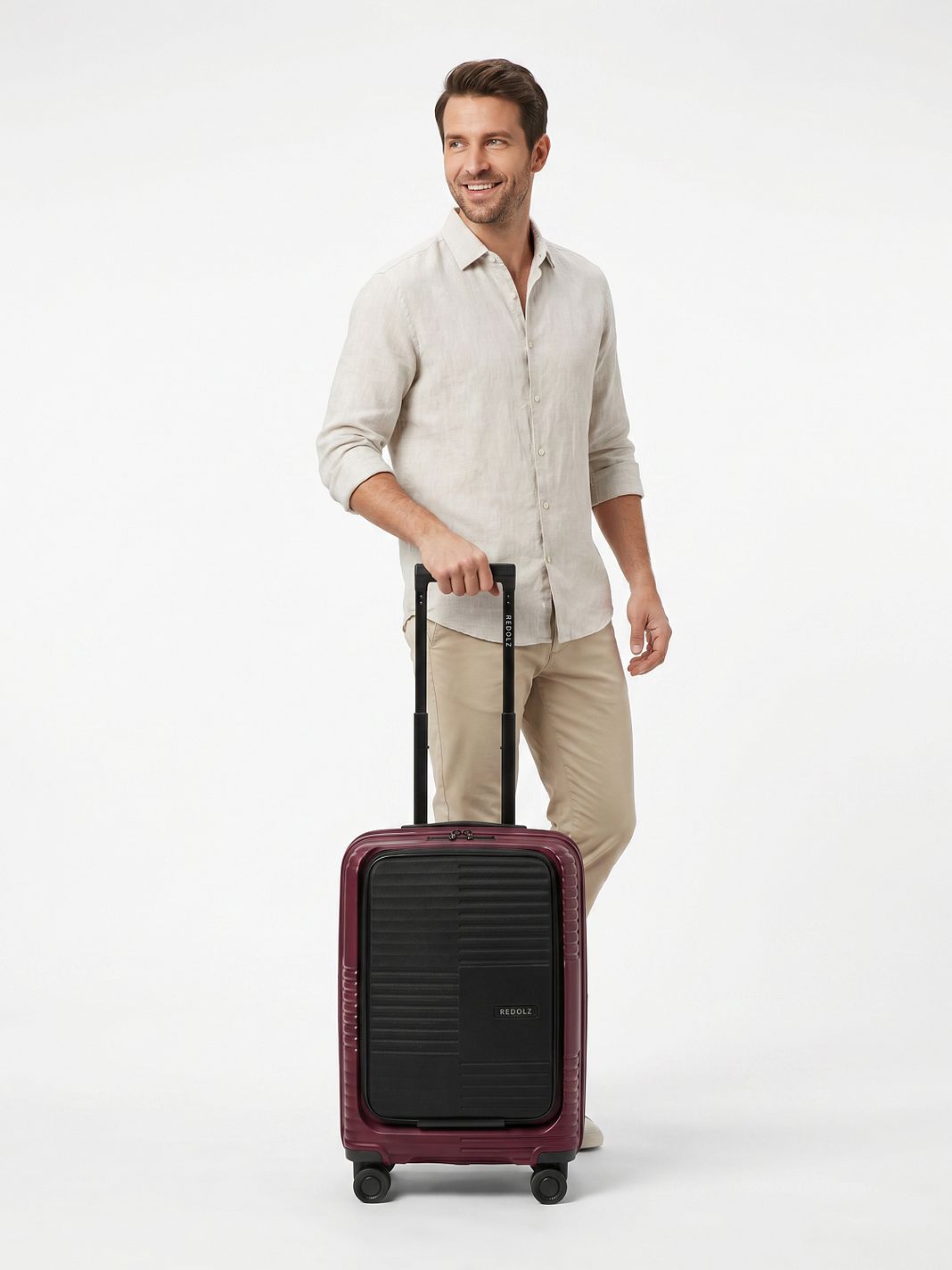 Redolz Essentials 17 2.0 4 ruedas Maleta de cabina 55 cm Compartimento para el portátil Con asa expansible