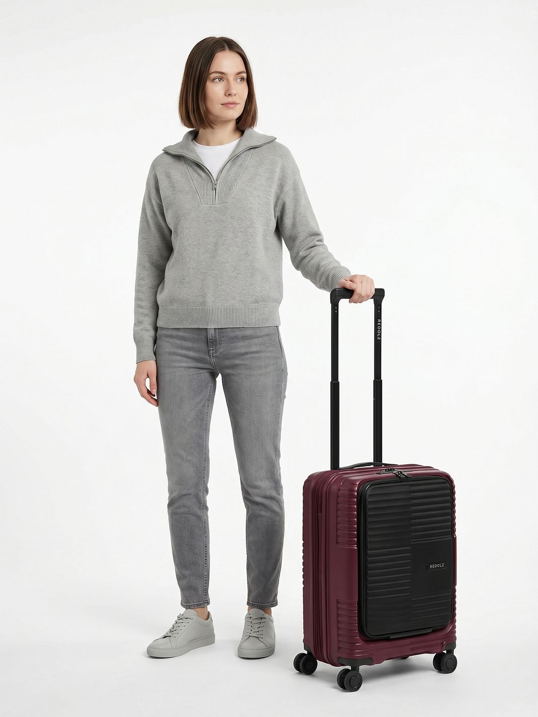 Redolz Essentials 17 2.0 4 ruedas Maleta de cabina 55 cm Compartimento para el portátil Con asa expansible
