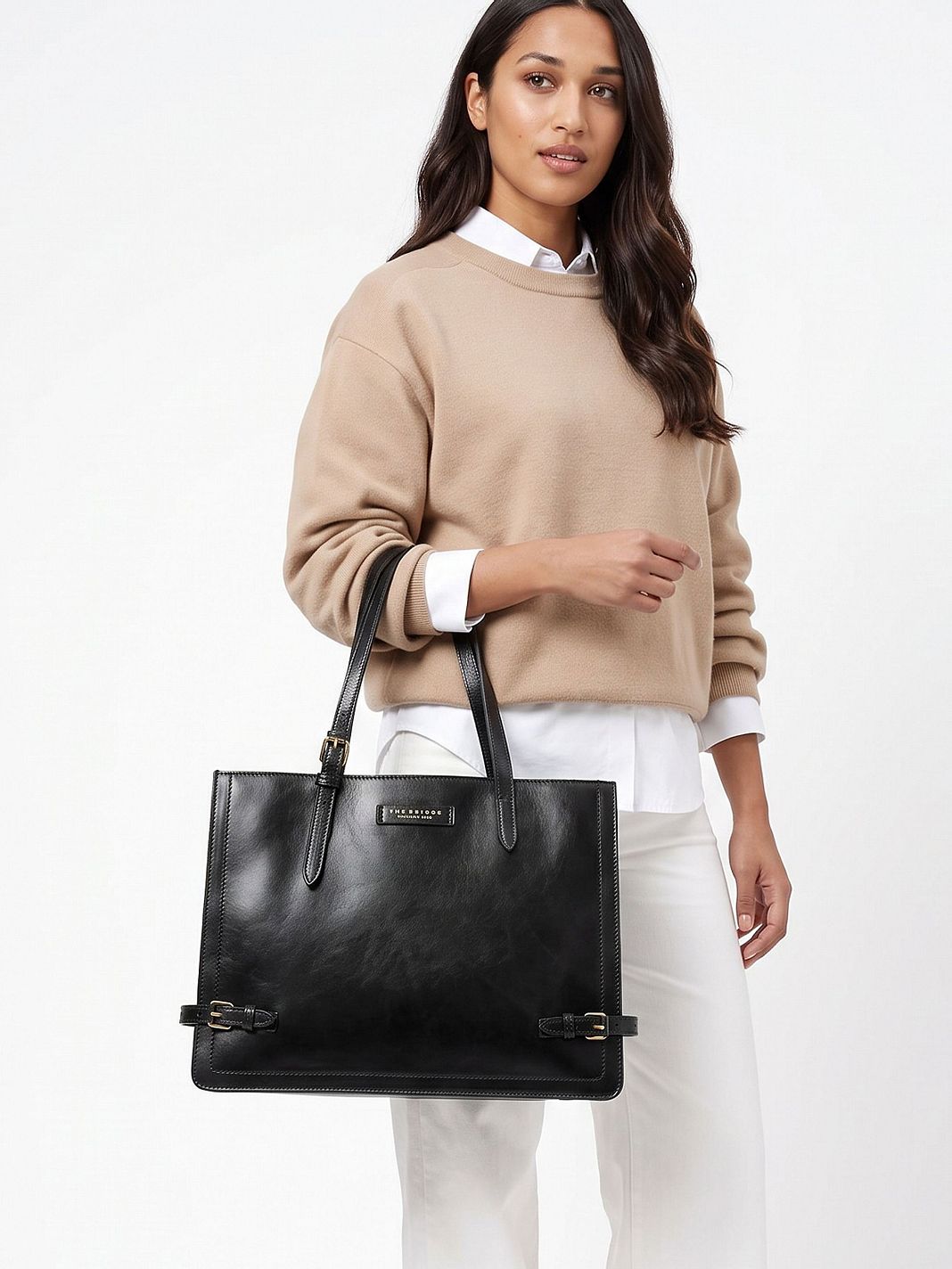 The Bridge Monica Borsa a spalla Vera Pelle 36 cm The Bridge Monica Borsa a spalla Vera Pelle 36 cm