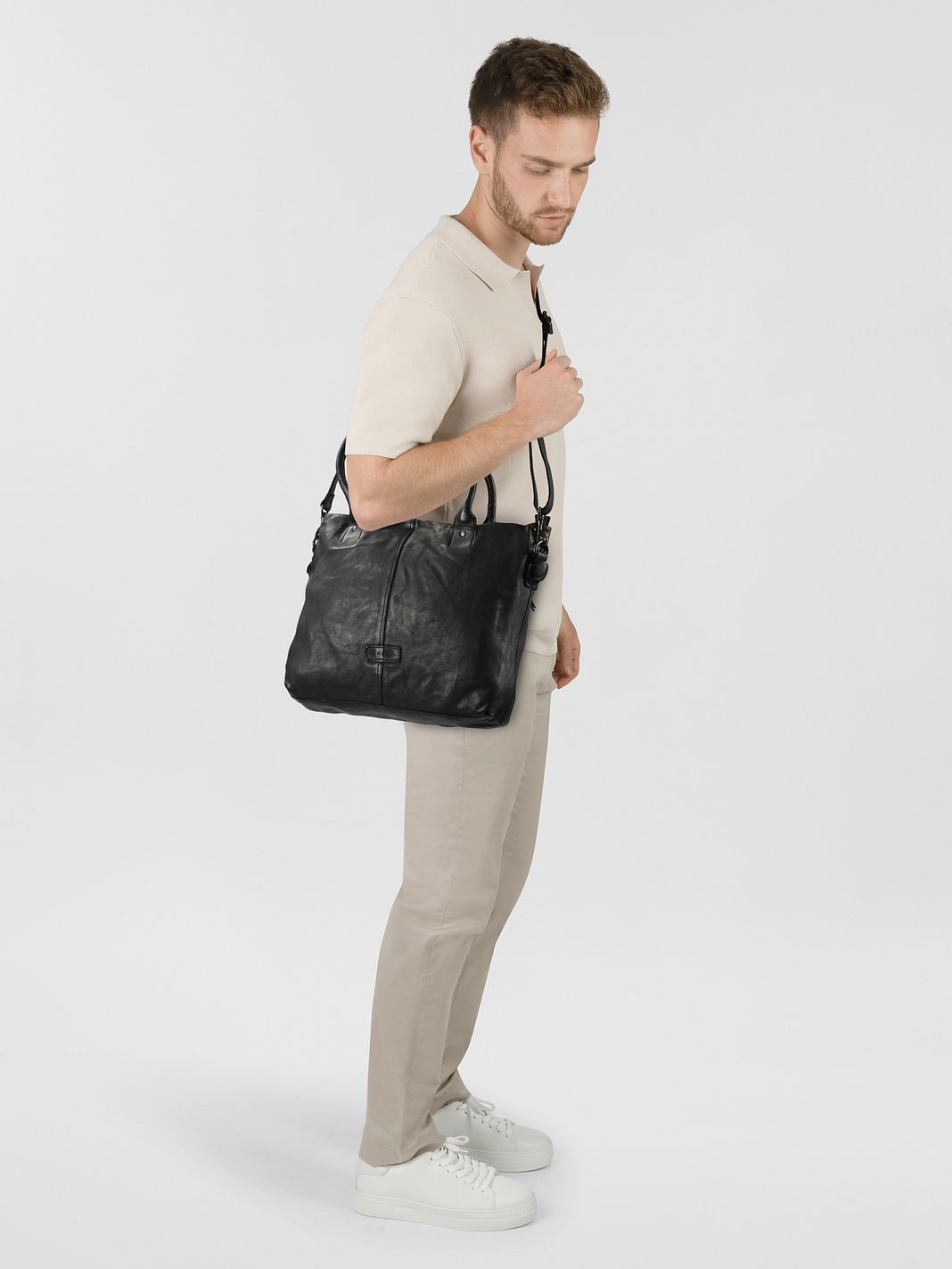 Harold's Submarine Borsa shopper Vera Pelle 43 cm Harold's Submarine Borsa shopper Vera Pelle 43 cm