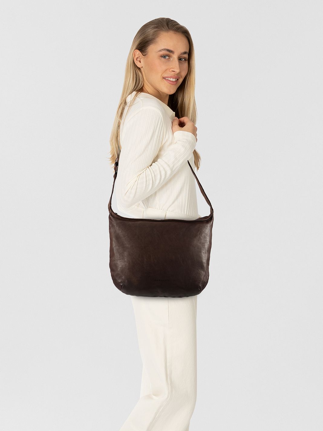 Harold's Submarine Crossbody taske M Læder 40 cm