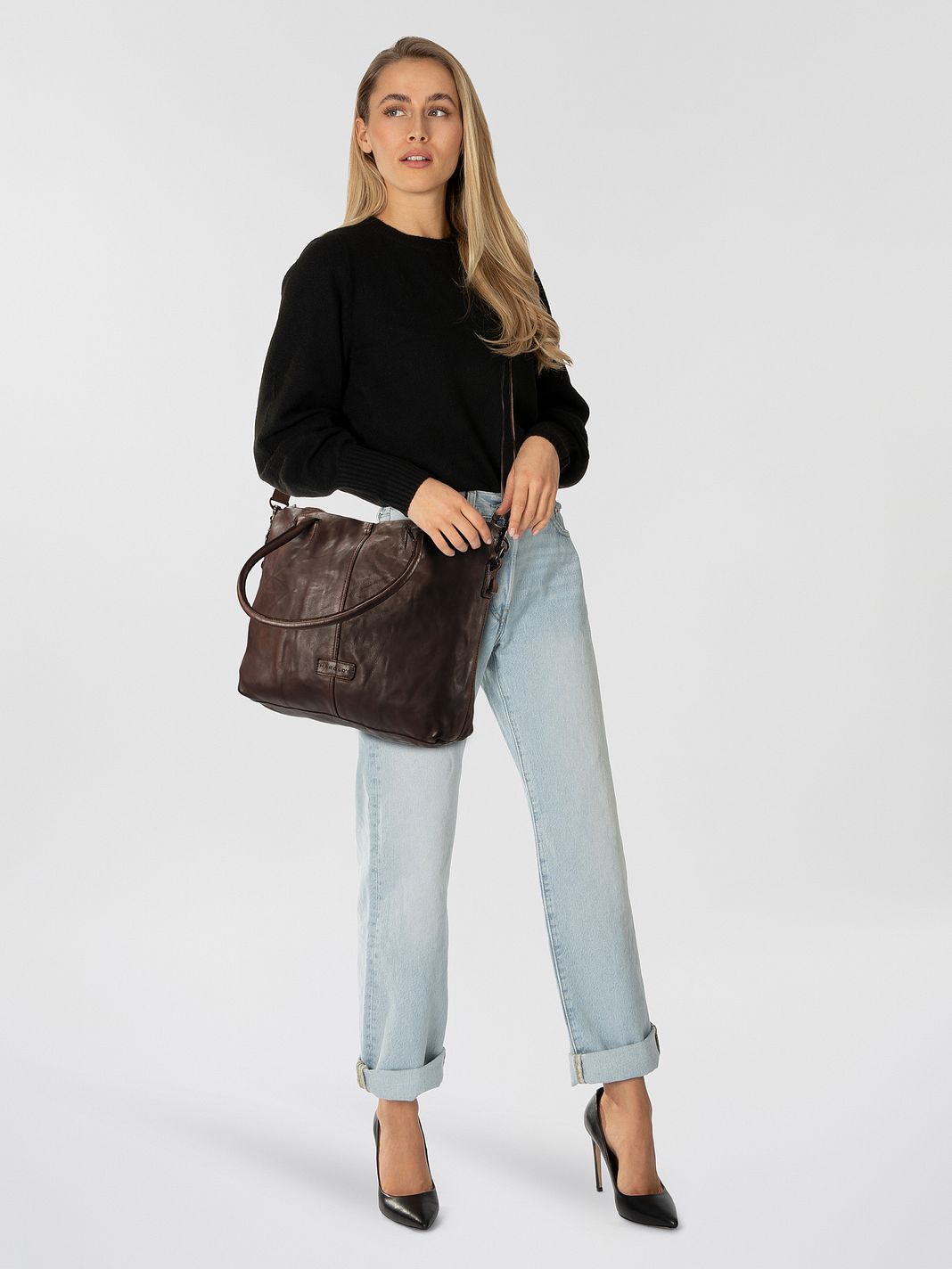 Harold's Submarine Borsa shopper Vera Pelle 43 cm Harold's Submarine Borsa shopper Vera Pelle 43 cm