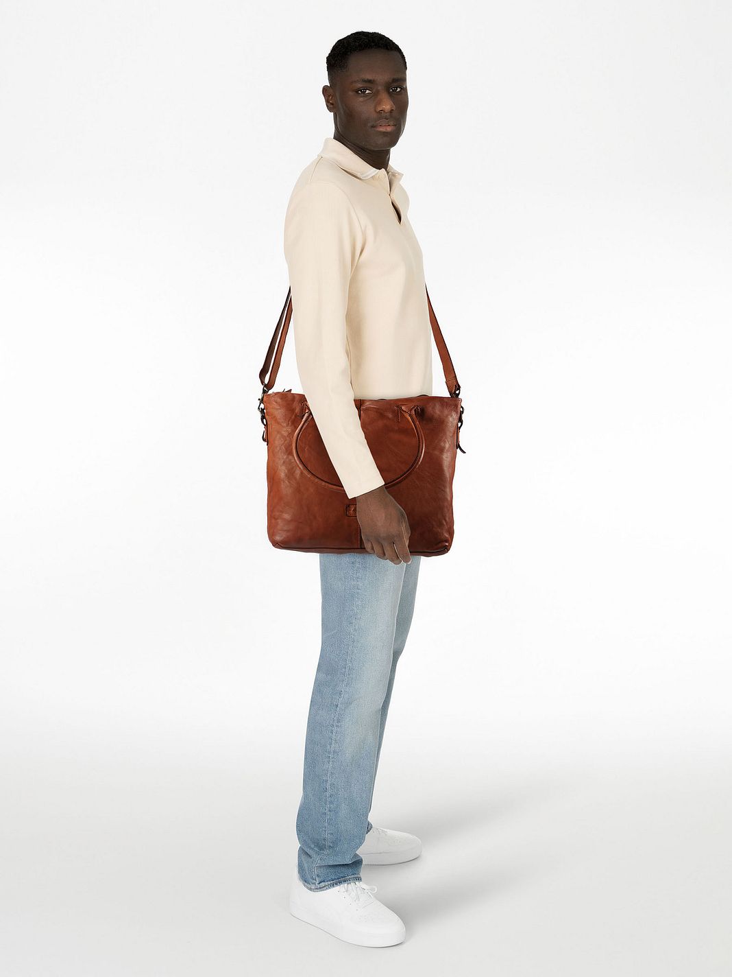 Harold's Submarine Borsa shopper Vera Pelle 43 cm