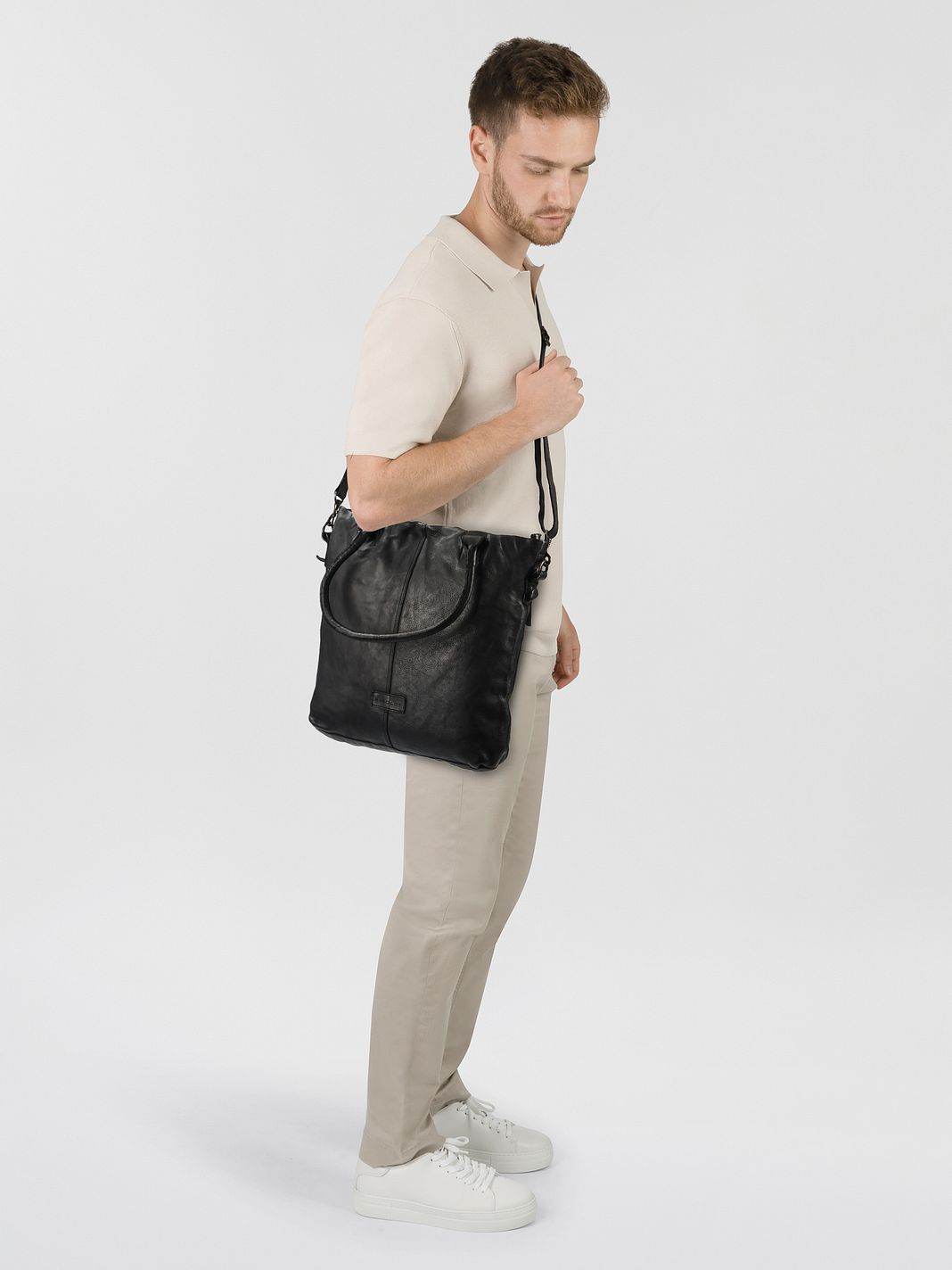 Harold's Submarine Borsa a spalla Vera Pelle 34 cm Harold's Submarine Borsa a spalla Vera Pelle 34 cm
