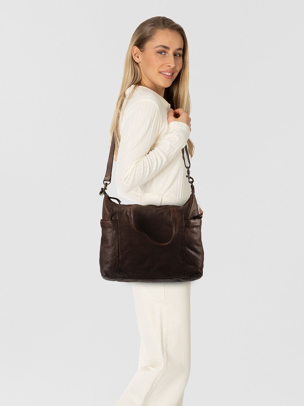 Harold's SUBMARINE Bolsa de compras Piel natural 39 cm Harold's SUBMARINE Bolsa de compras Piel natural 39 cm
