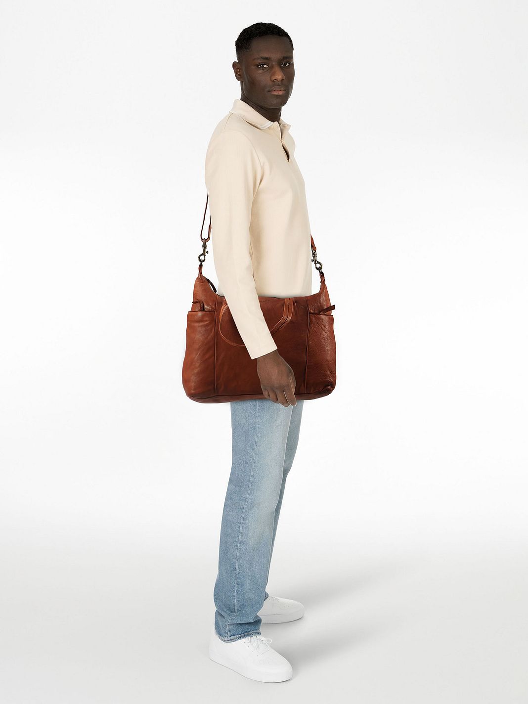 Harold's SUBMARINE Borsa shopper Vera Pelle 39 cm Harold's SUBMARINE Borsa shopper Vera Pelle 39 cm