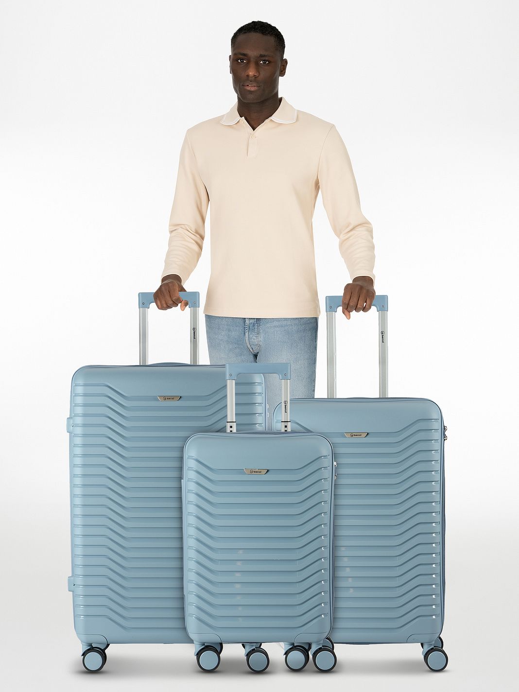 Benzi 5820 4 ruote Set di valigie 3 pezzi