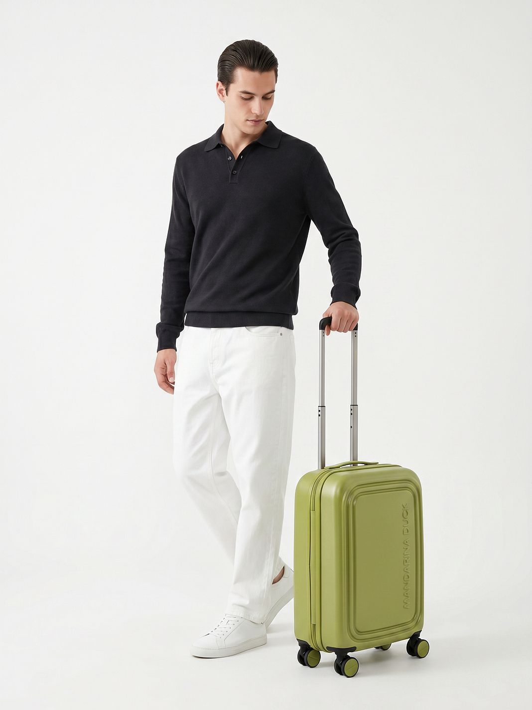 Mandarina Duck Logoduck + 4-pyöräinen Käsimatkatavara S 55 cm
