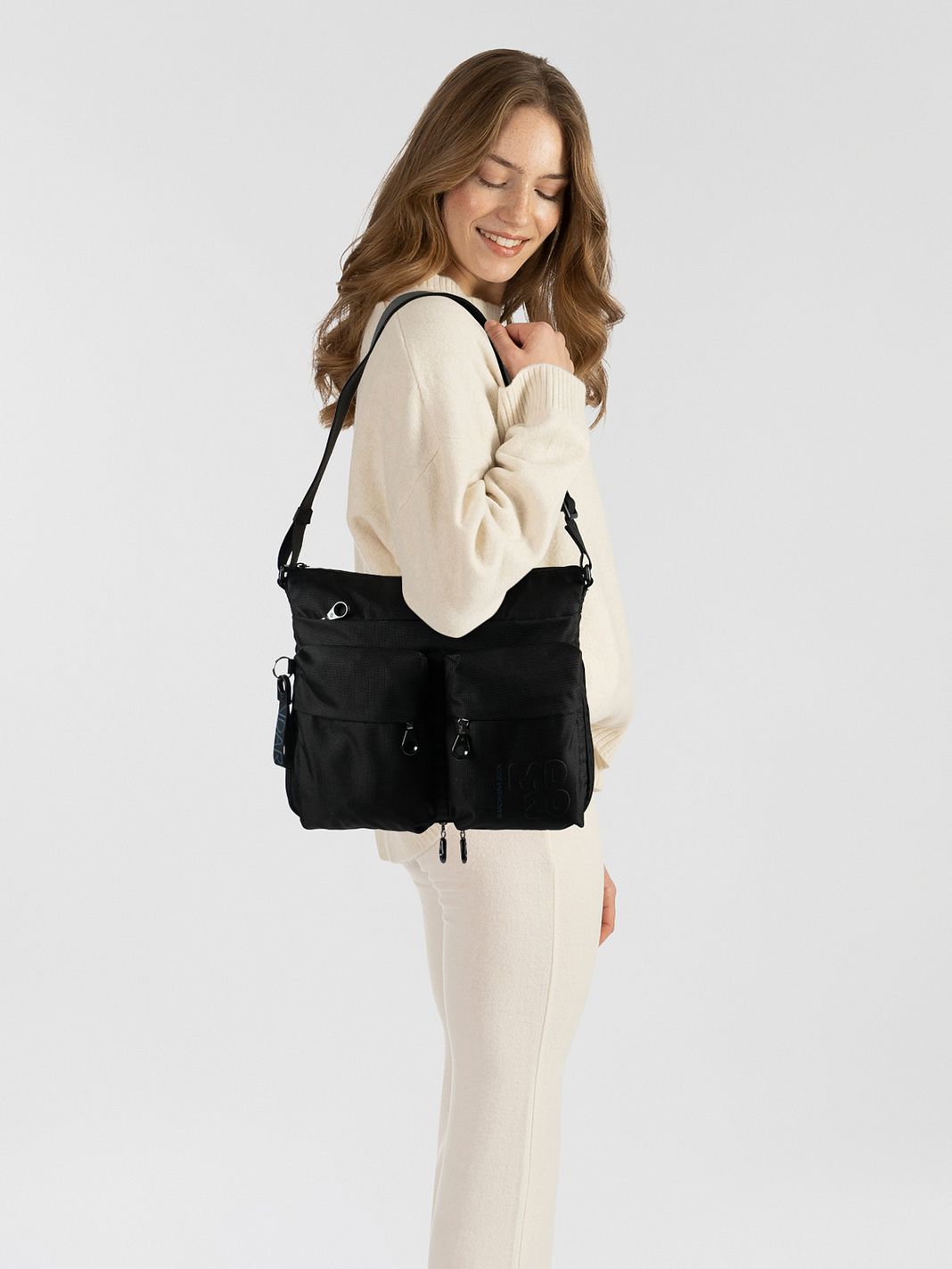 Mandarina Duck MD20 Borsa a tracolla 33 cm espandibile Mandarina Duck MD20 Borsa a tracolla 33 cm espandibile