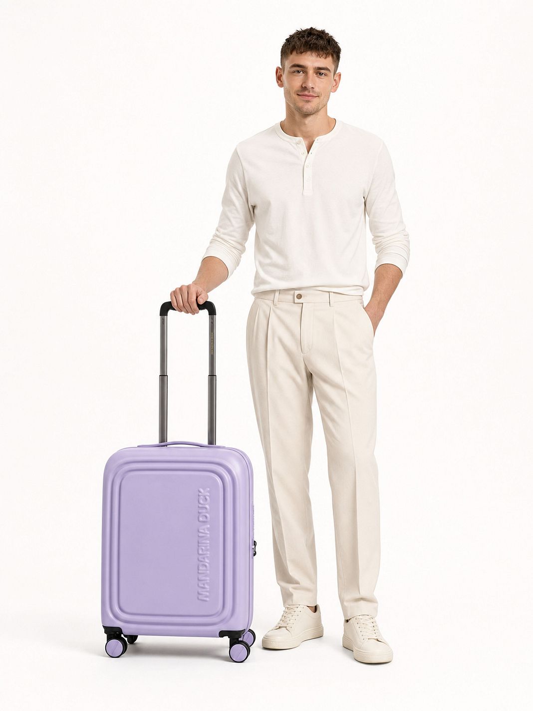 Mandarina Duck Logoduck + 4 ruote Trolley cabina S 55 cm Mandarina Duck Logoduck + 4 ruote Trolley cabina S 55 cm