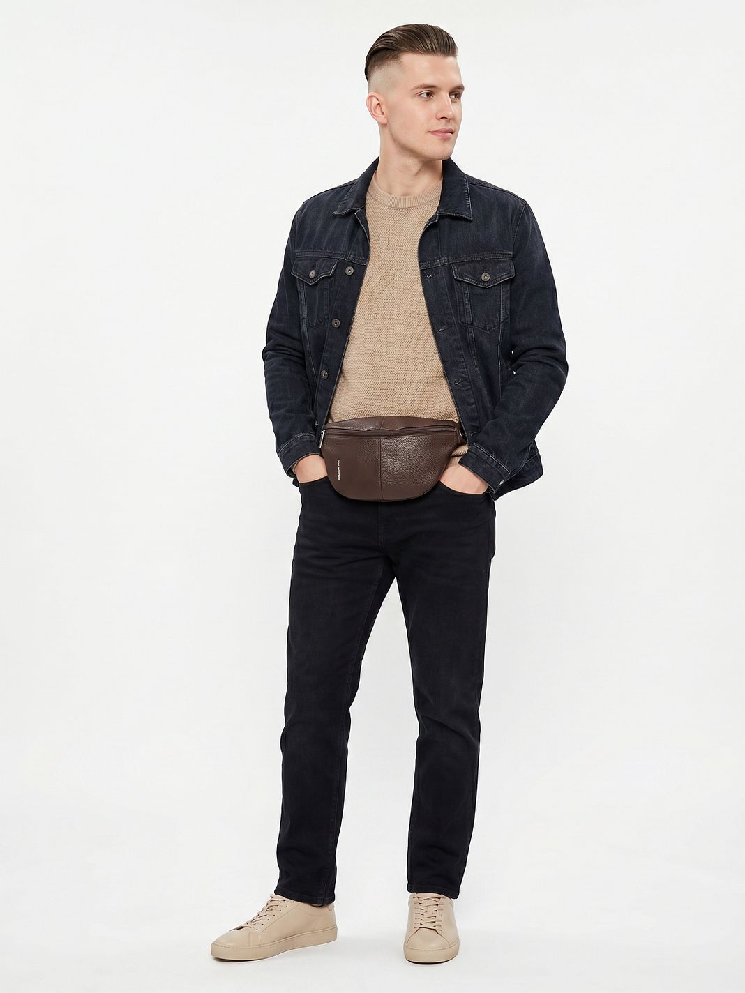 Mandarina Duck Mellow Leather Bæltetaske Læder 30 cm