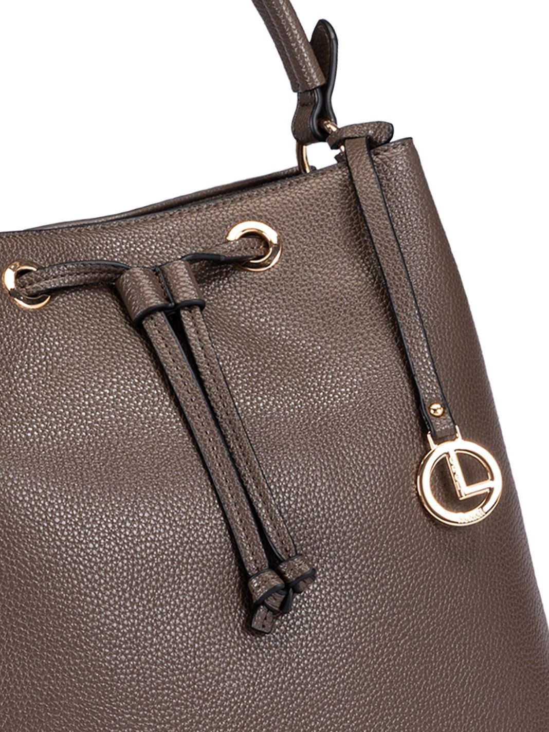 L.CREDI Ebony Bucket bag 28 cm