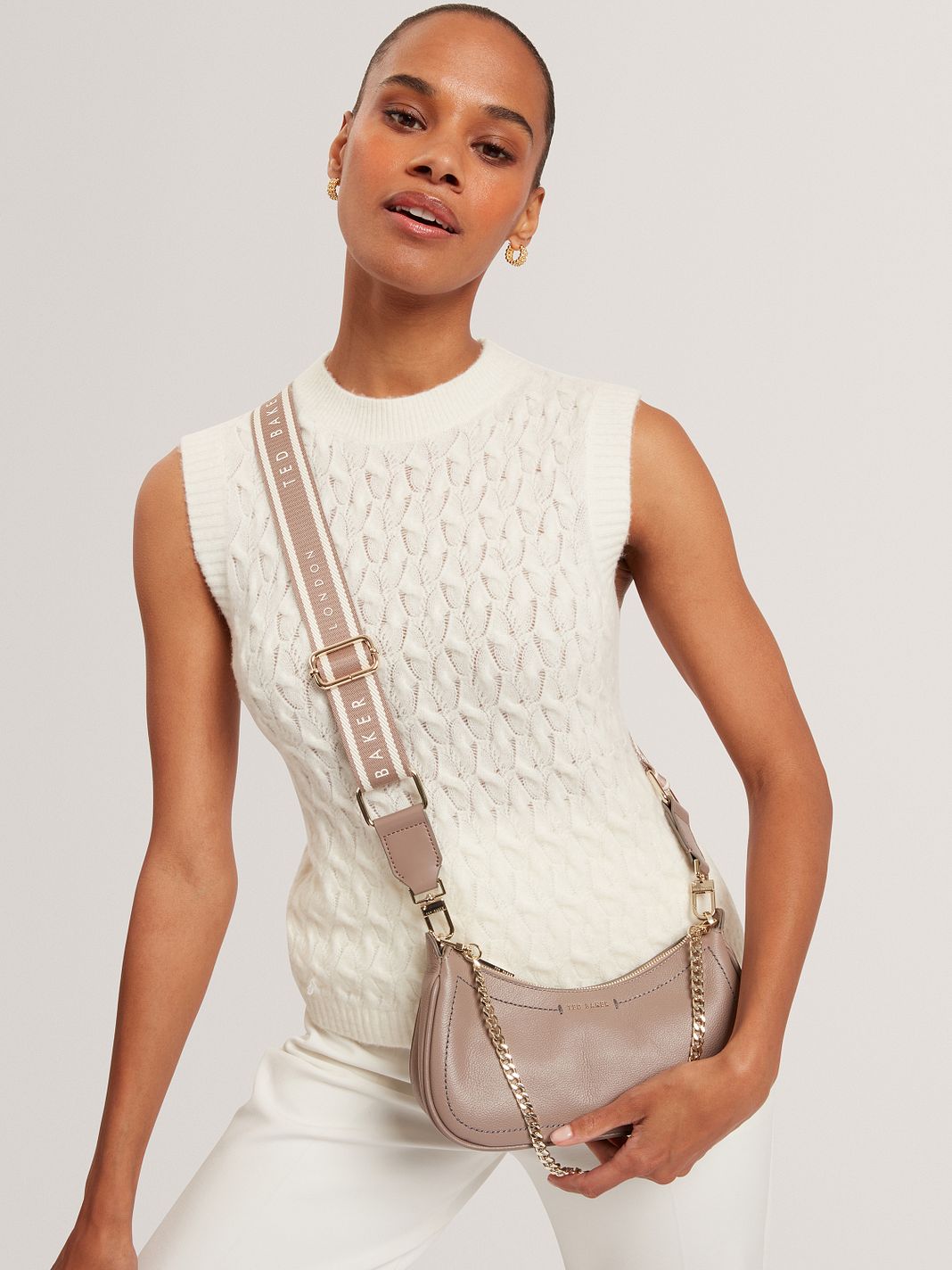 Ted Baker Laarna Borsa a spalla Vera Pelle 25 cm Ted Baker Laarna Borsa a spalla Vera Pelle 25 cm