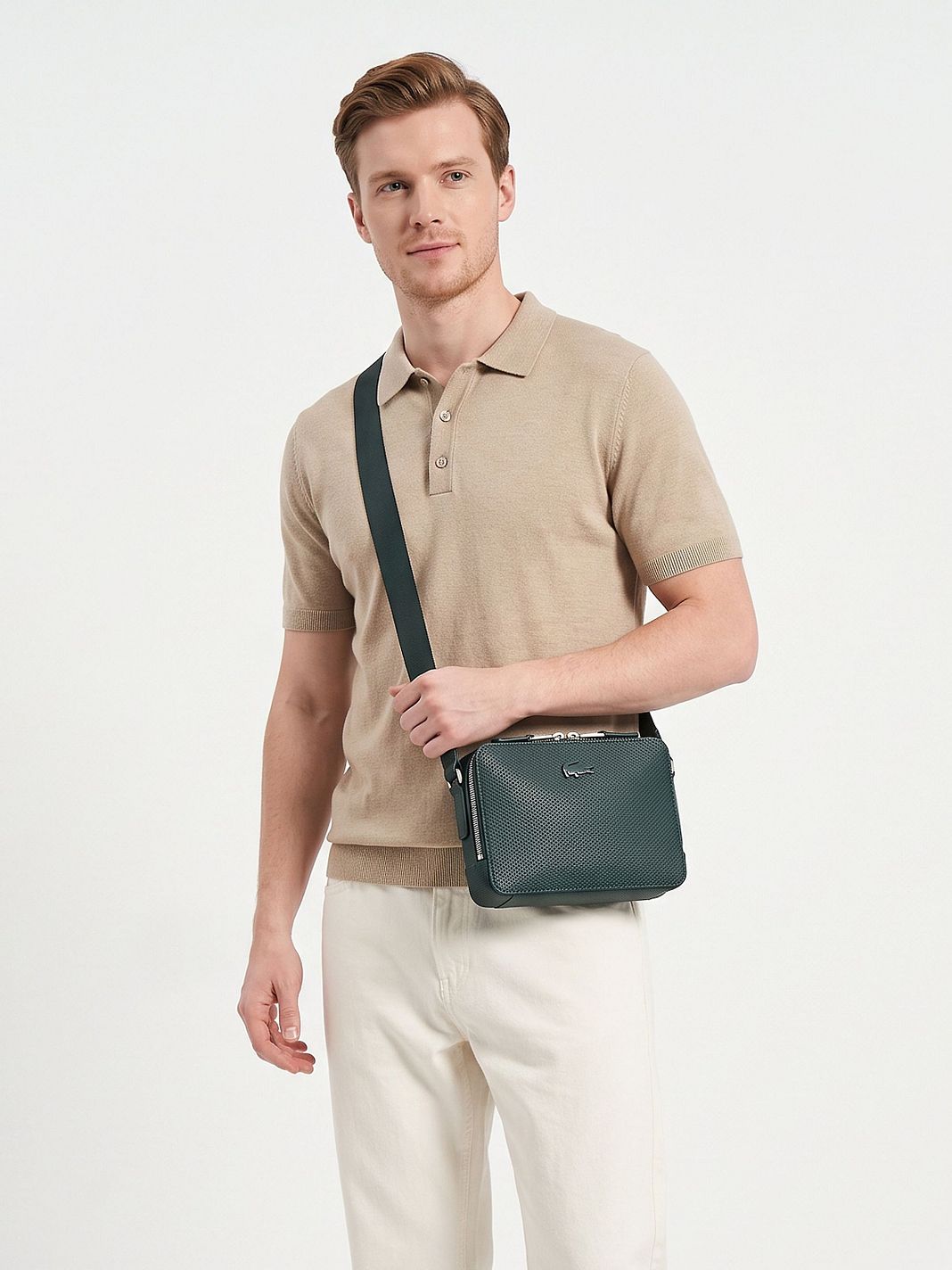 Lacoste Chantaco Bolso bandolera Piel natural 20.5 cm